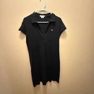 Lacoste Classic Black Polo Dress